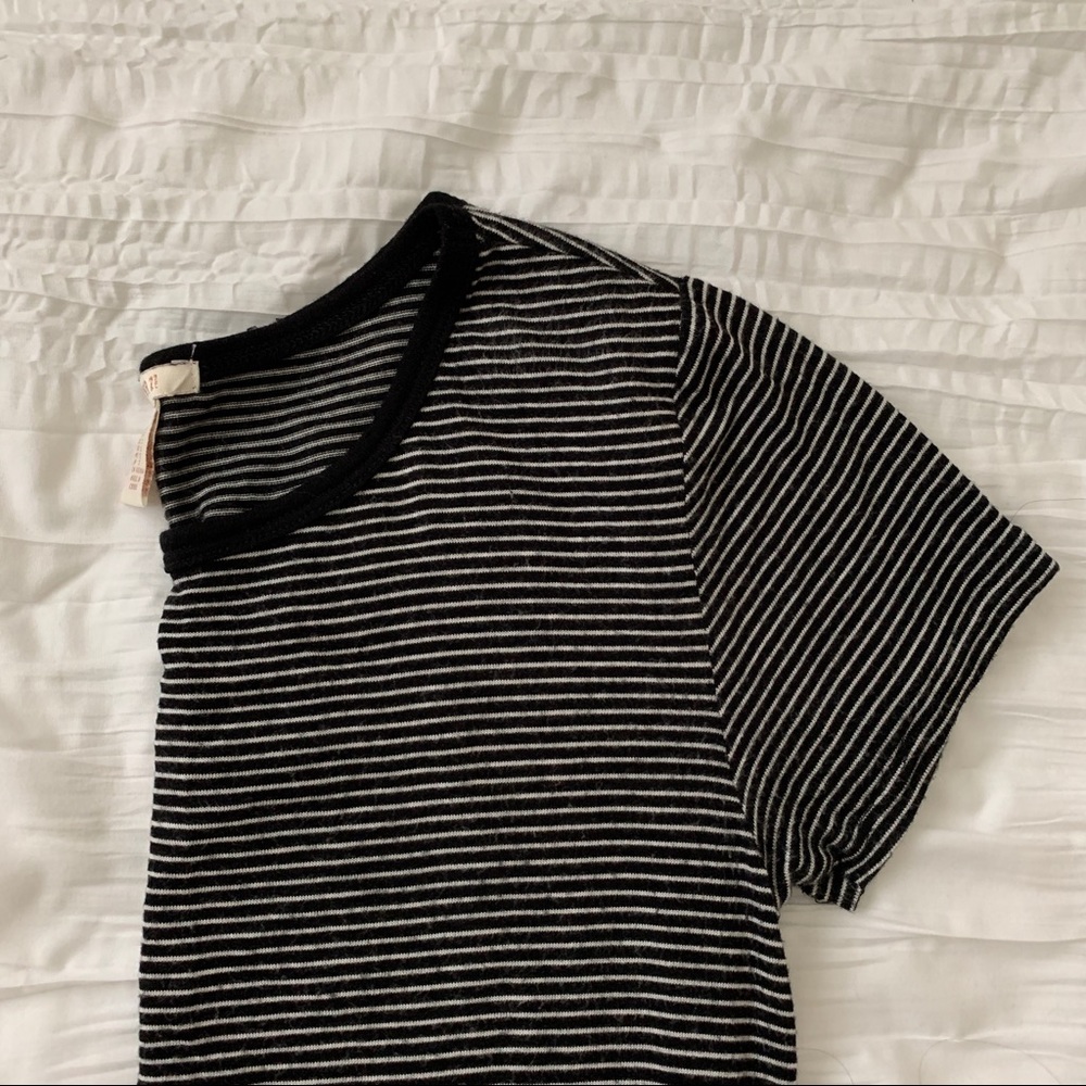 Striped ringer tee